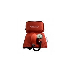 Baumanómetro aneroide de doble manguera color rojo MEM-5880-R MARCA -  Medimetrics