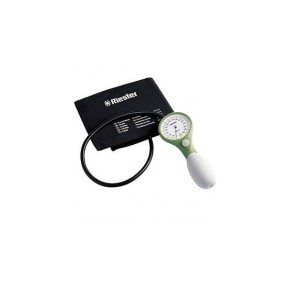 Baumanometro aneroide color verde con brazalete de velcro para adulto RIS-1527 MARCA -  Riester