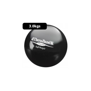 Pelota carga ligera 3.0 kg Theraband negro diámetro 11.5 cm DYN-TB25860 MARCA -  Dynatronics