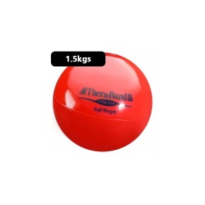 Pelota carga ligera 1.5 kg Theraband rojo diámetro 11.5 cm DYN-TB25830 MARCA -  Dynatronics