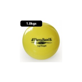 Pelota carga ligera 1.0 kg Theraband amarilla diámetro 11.5 cm DYN-TB25820 MARCA -  Dynatronics