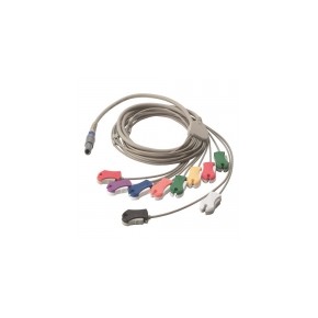 Cable de paciente 10 puntas tipo clip para ECG en stress (SE-PRO-600) WEA-SE-PC-AHA-CLIP MARCA -  Welch Allyn