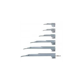 Hoja para laringoscopio de acero inoxidable Miller No. 4 HEN-F-000.22.124 MARCA -  Heine
