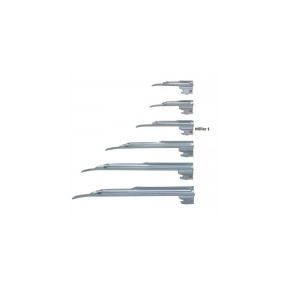 Hoja para laringoscopio de acero inoxidable Miller No. 1 HEN-F-000.22.121 MARCA -  Heine