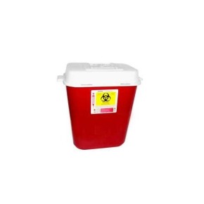 Recolector de polipropileno para punzocortantes, color rojo, capacidad volumen -  11.3 A 13.25 Lts. A1C-PC-13 MARCA -  A1 conte