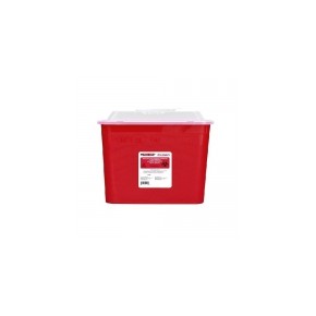 Contenedor rojo de punzo cortantes, capacidad de 8.5 litros, caja con 30 piezas PS-8-5LITRO MARCA -  Punzo Safe