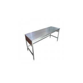 Mesa alta de 90 cm x 70 cm x 90 cm cubierta acero inoxidable HEL-HM276 MARCA -  Herlis