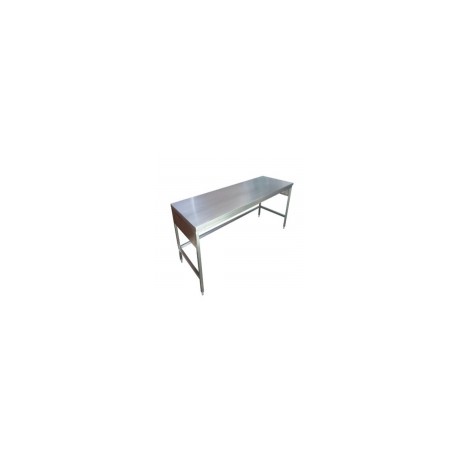 Mesa alta de 90 cm x 70 cm x 90 cm cubierta acero inoxidable HEL-HM276 MARCA -  Herlis