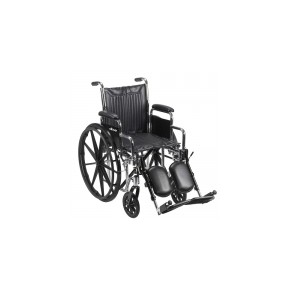 Silla de ruedas bariátrica CS20 asiento de 20” con brazo desmontable y elevapiernas DRI-CS20DDA-ELR MARCA -  Drive Medical