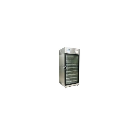 Refrigerador vertical de 14 pies para banco de sangre de acero inoxidable 1 puerta de cristal REF-RBACDV-14 MARCA -  RefriMed