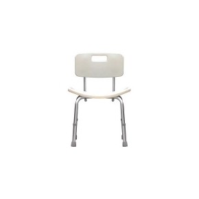 Silla de ducha blanco con respaldo s/brazos Mod. SC-02R DRI-400-003-04-2 MARCA -  Drive Medical