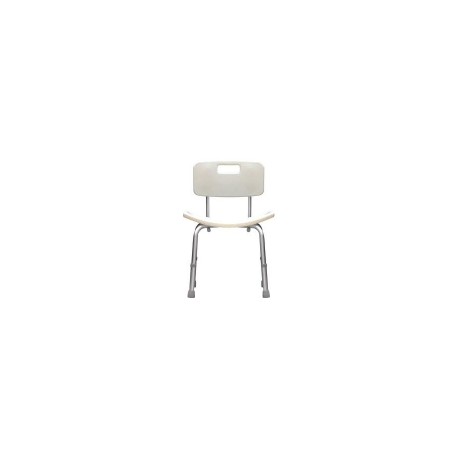 Silla de ducha blanco con respaldo s/brazos Mod. SC-02R DRI-400-003-04-2 MARCA -  Drive Medical