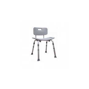 Silla para ducha gris con respaldo DRI-570-002-45-4 MARCA -  Drive Medical