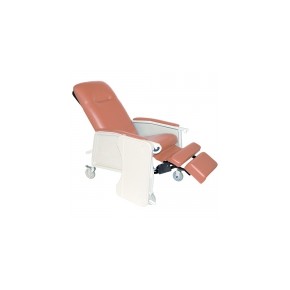 Sillón para hemodiálisis color rosa reclinable de 3 posiciones con 1 charola DRI-D574-R MARCA -  Drive Medical