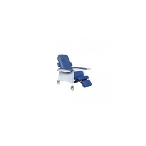 Sillón azul acojinado para hemodiálisis mecánico, con dos charolas DRI-RED577ADR-A MARCA -  Drive Medical