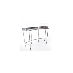 Mesa riñon sin entrepaño tubular de acero inoxidable CIS-5930 MARCA -  Ciiasa