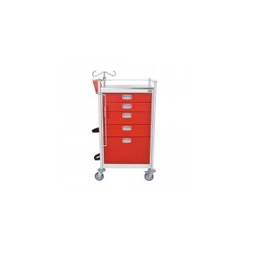 Carro rojo de emergencias 5 cajones MOC-CRE5C MARCA -  Moec