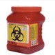 Recolector de polipropileno para punzocortantes color rojo 1.7 litros, económico A1C-PC-1R MARCA -  A1 contenedores