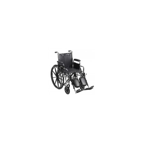 Silla de ruedas con asiento de 18" con brazo desmontable y descansapies DRI-CS18DDA-SF MARCA -  Drive Medical