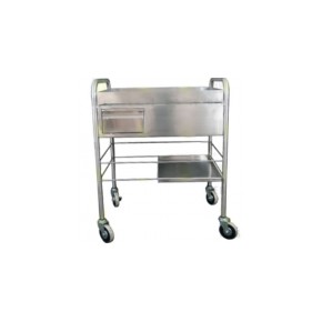 Carro para medicamentos 70 x 40 x 90 cm acero inoxidable HEL-HM69 MARCA -  Herlis