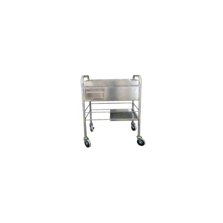 Carro para medicamentos 70 x 40 x 90 cm acero inoxidable HEL-HM69 MARCA -  Herlis