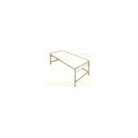 Mesa baja con cubierta de acero inoxidable de 90 cm HEL-HM285 MARCA -  Herlis