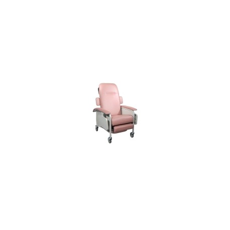 Sillón rosa acojinado para hemodiálisis mecánico, con dos charolas DRI-RED577ADR-R MARCA -  Drive Medical