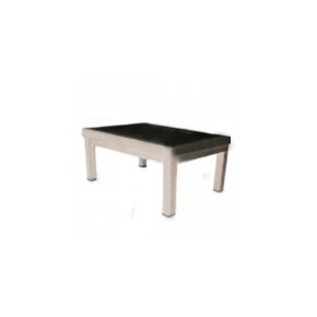 Banqueta de altura de acero inoxidable de un peldaño de 40x28x22cm HEL-HM28 MARCA -  Herlis