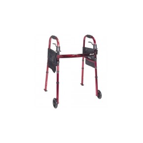 Andadera plegable portátil para viaje con ruedas DRI-AN10263DR MARCA -  Drive Medical