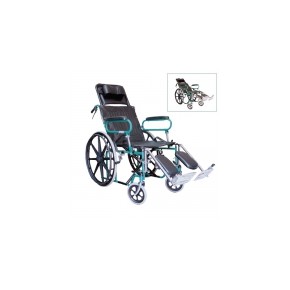 Silla de ruedas de acero reclinable 18" SRR902VMS MST-SRRKY902BGC-PCV MARCA -  Medical Store