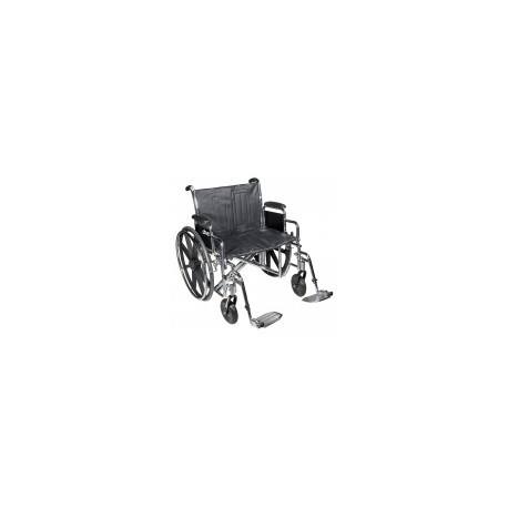 Silla de ruedas Bariátrica Sentra EC asiento de 24" con descansa-pies DRI-STD24ECDDA-SF MARCA -  Drive Medical