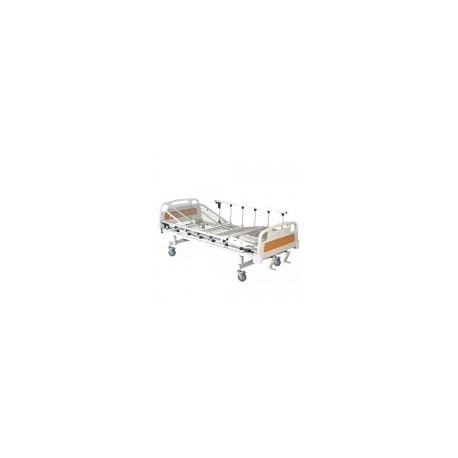 Cama para hospital manual de 2 manivelas y 2 posiciones (Cabeza y Pies) HER-C3020 MARCA -  Hergom