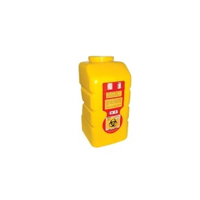 Recolector de polipropileno para liquido, color amarillo, capacidad volumen -  12.0 Lts. A1C-PL-12-A MARCA -  A1 contenedores