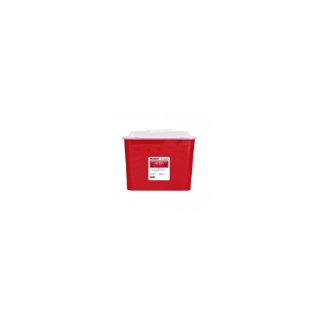 Contenedor rojo de punzo cortantes, capacidad de 8.5 litros, caja con 30 piezas PS-8-5LITRO MARCA -  Punzo Safe