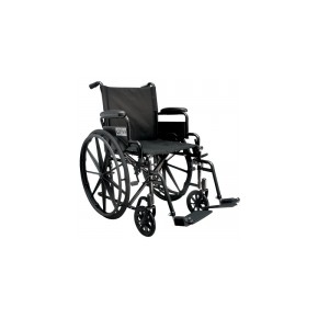 Silla de ruedas de 18" Streak con descansapies color negro DRI-SREBK18FBDSFPCN MARCA -  Drive Medical