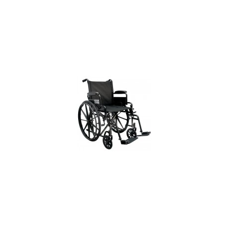 Silla de ruedas de 18" Streak con descansapies color negro DRI-SREBK18FBDSFPCN MARCA -  Drive Medical