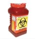 Recolector de polipropileno para punzocortantes color rojo capacidad volumen -  3.0 lts. A1C-PC-3R MARCA -  A1 contenedores