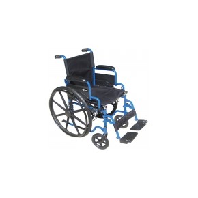 Silla de ruedas de 18" Streak con descansapies color azul DRI-BLS18FBD-SF MARCA -  Drive Medical