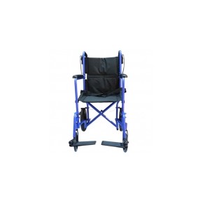 Silla de traslado de aluminio con asiento de 19" color azul MST-STAE-712MBL MARCA -  Medical Store