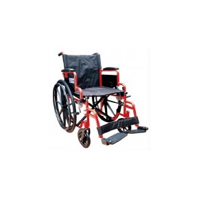 Silla de ruedas de 18" Streak con descansapies color rojo DRI-570-001-87-4 MARCA -  Drive Medical