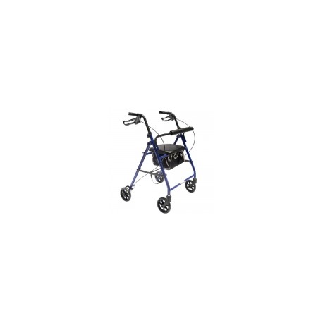 Andadera Rollator de acero AJ-2025BL color azul MST-ANDROLAJ-2025BL MARCA -  Medical Store