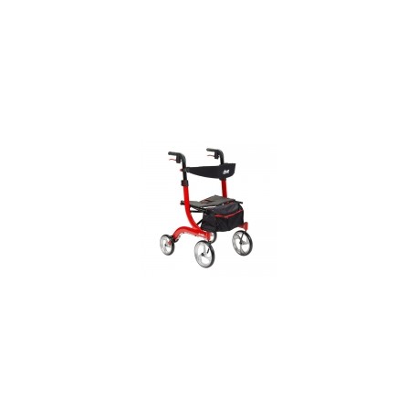 Andadera Rollator Nitro de aluminio con altura ajustable color Roja DRI-RTL10266 MARCA -  Drive Medical