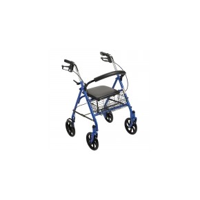 Andadera Rollator de acero durable color azul con canasta DRI-10257BL-1 MARCA -  Drive Medical