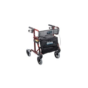 Andadera Rollator Diamond roja con bolsa 740R DRI-570-003-02-1 MARCA -  Drive Medical