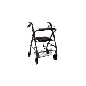 Andadera Rollator color negra con canastilla MST-AJ-1012BK MARCA -  Medical Store