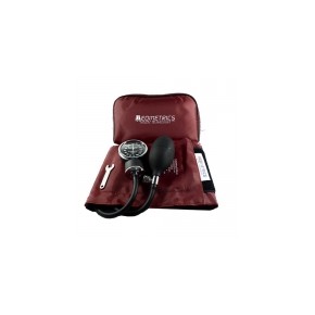 Baumanómetro aneroide de doble manguera color burgundy MEM-5880-B MARCA -  Medimetrics