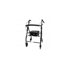 Andadera Rollator de aluminio AJ-N1025BK color negro MST-570-003-97-1 MARCA -  Medical Store