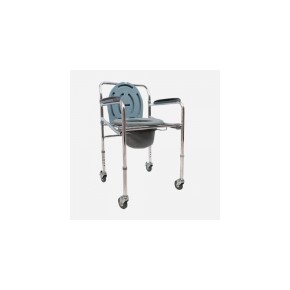 Silla cómodo plegable con ruedas, cromada SPE-SPC6001 MARCA -  Speedy