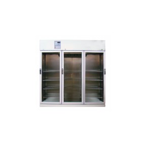 Refrigerador vertical de 50 pies para farmacia esmaltado con 3 puertas de cristal REF-RFECDV-50 MARCA -  RefriMed