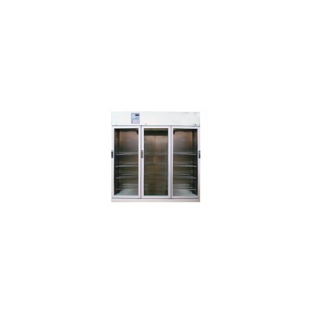 Refrigerador vertical de 50 pies para farmacia esmaltado con 3 puertas de cristal REF-RFECDV-50 MARCA -  RefriMed